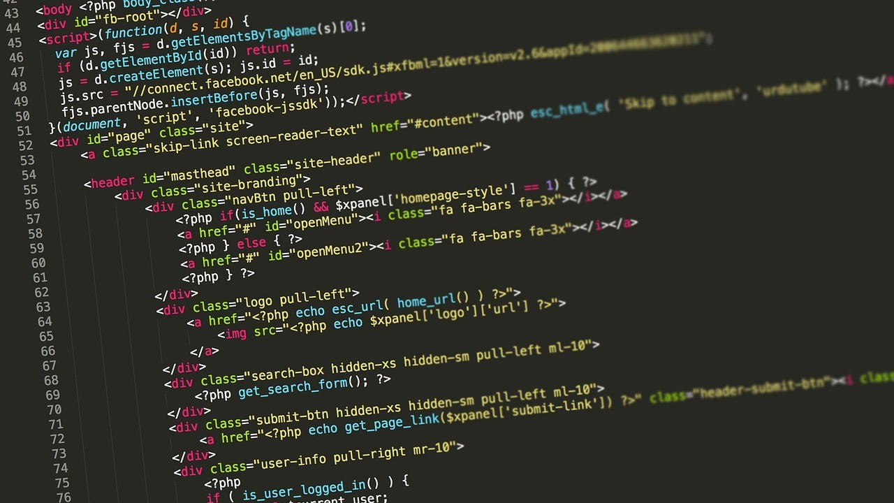 Bloc de code affiché sur un écran, illustrant un balisage de données structurées